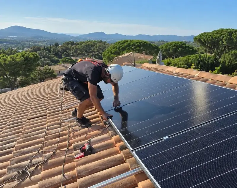 Installateur panneaux solaires Les Chères — pose photovoltaïque sur toiture