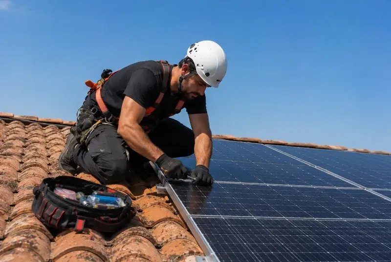Maintenance et monitoring de panneaux solaires aux Chères